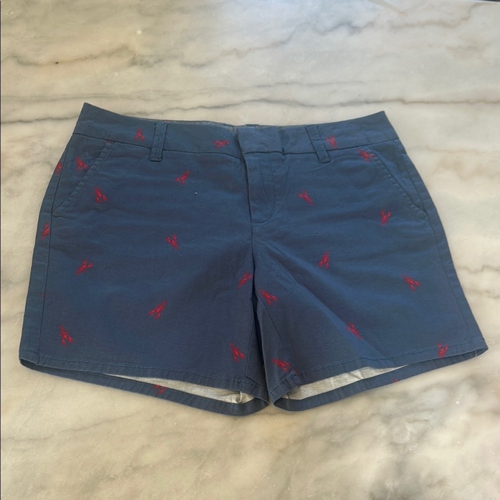 G.H. Bass & Co. Blue and Red Bermudas Tailored Cotton Blend